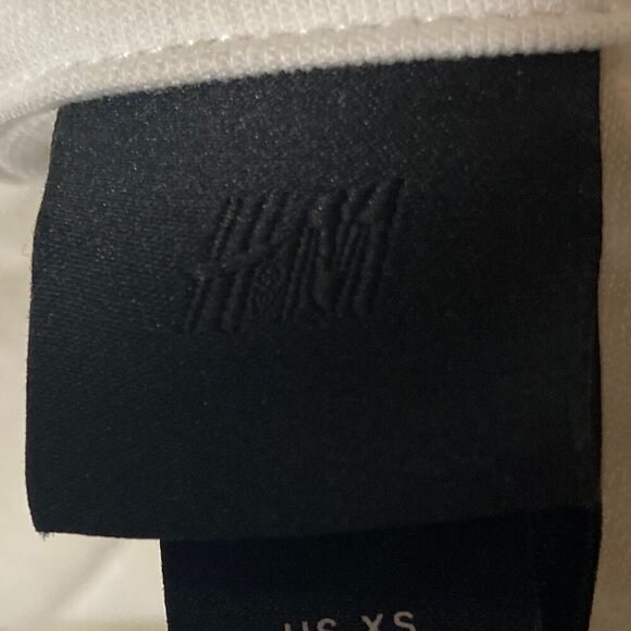 H&M SZ XS  Ivory quilted zip front sweatshirt jacket street style comfy essentia - Picture 6 of 10